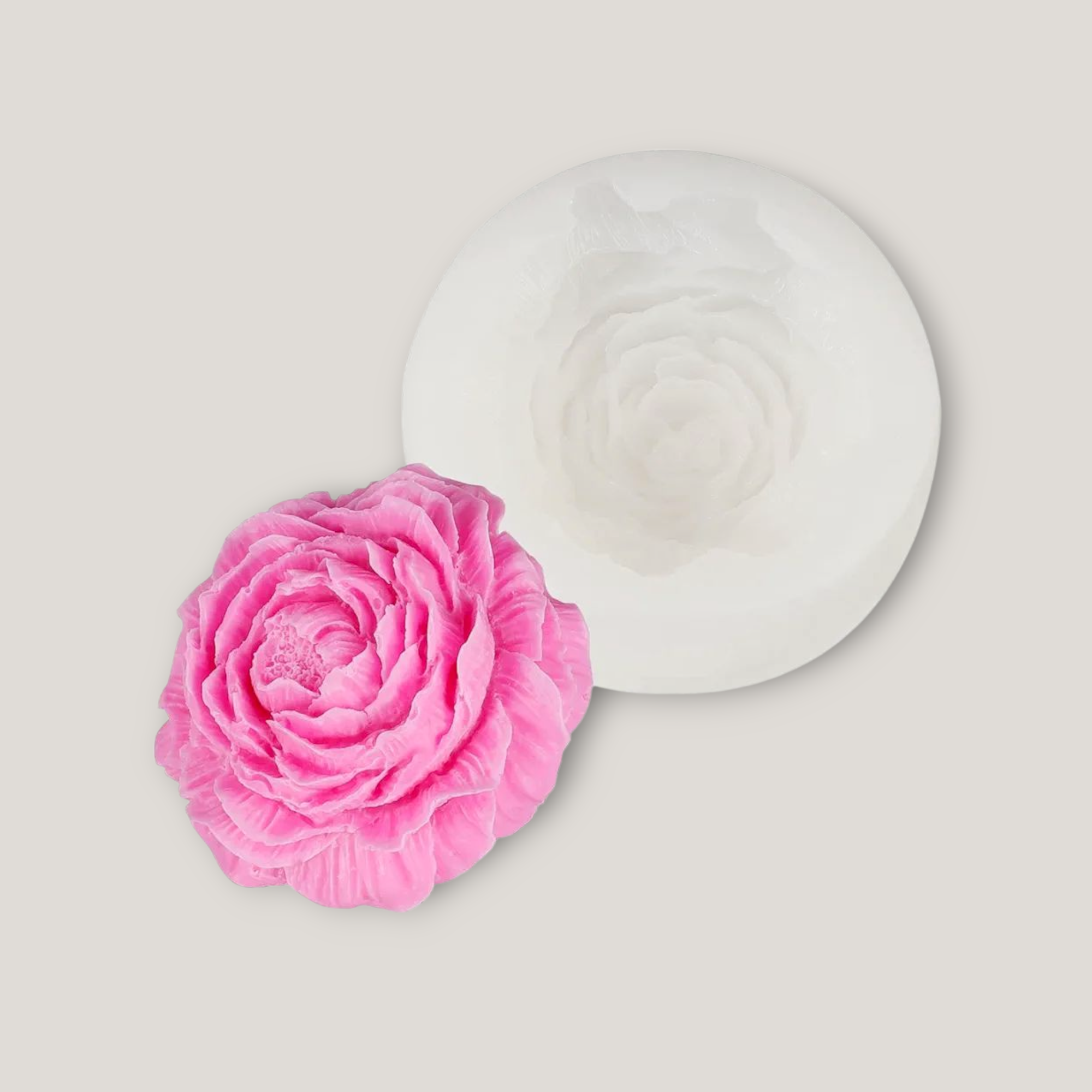 Melt & Mold Peony Flower Silicone Mould for candle making