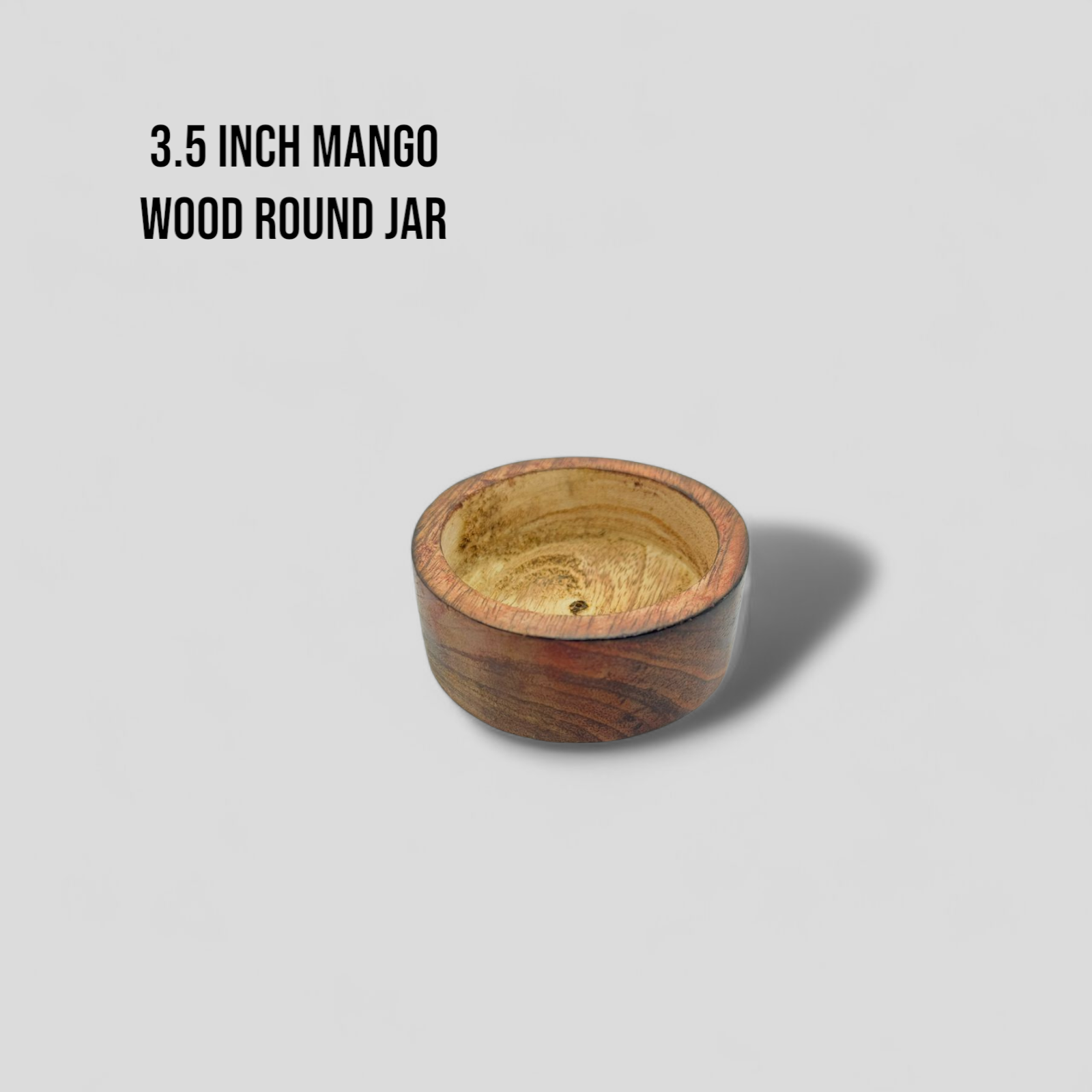 Round Wooden Jar