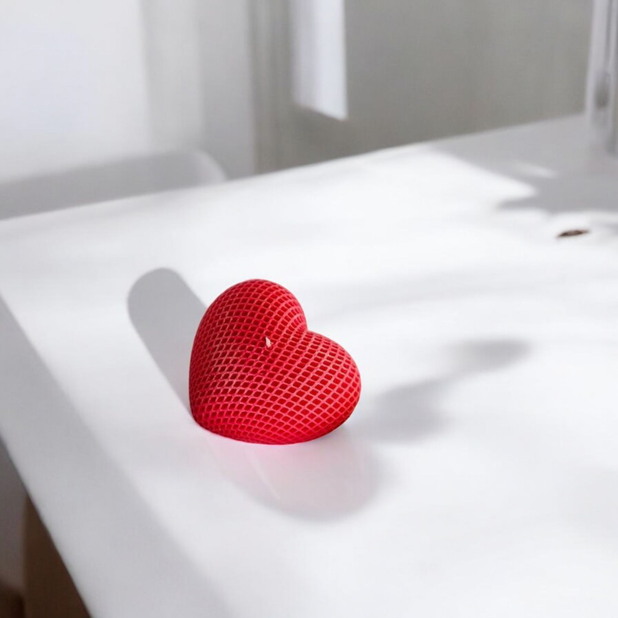 Dotted Heart Candle