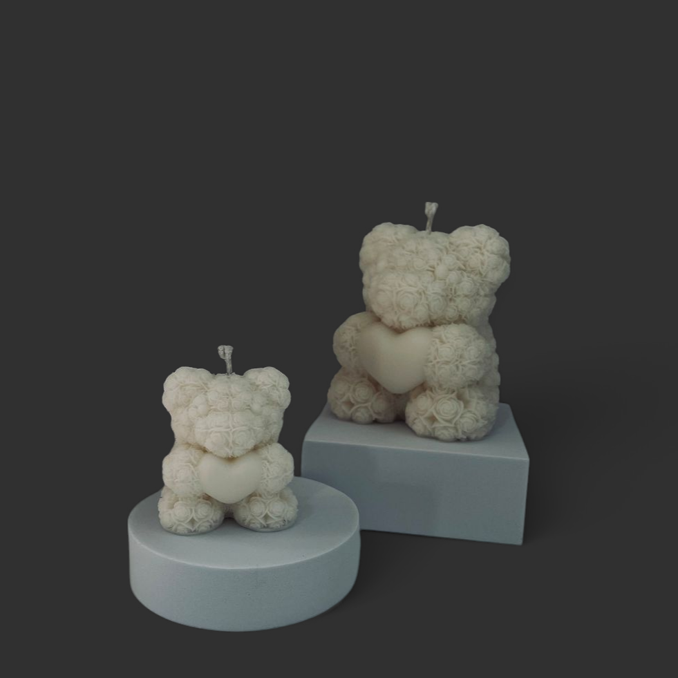 Teddy Candle- Set Of 2