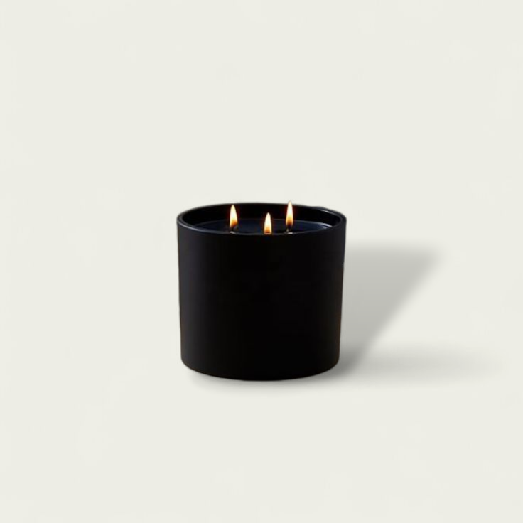 120 ml Matt Black Glass Jar