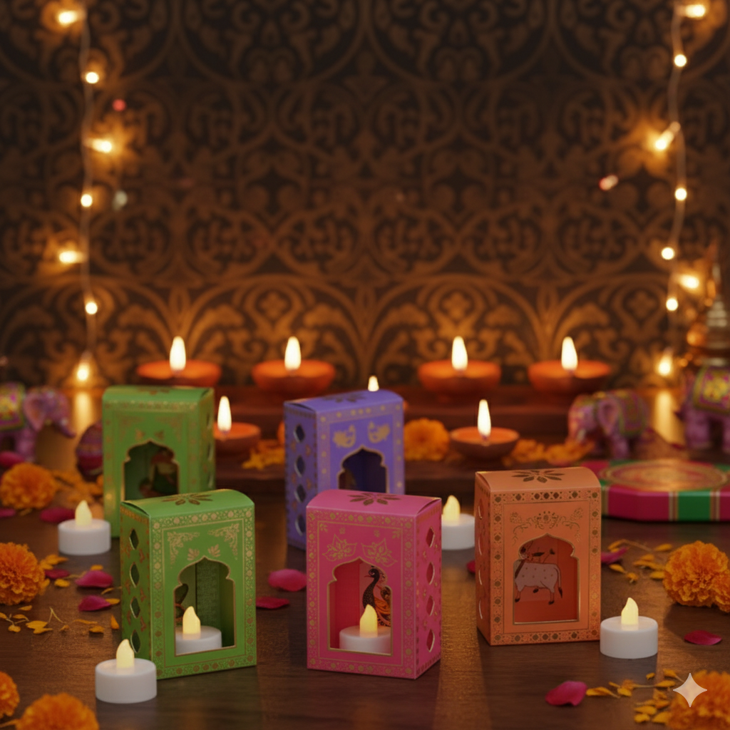 Deep Dwar - Pack Of 8 (Tealight Inclusive)