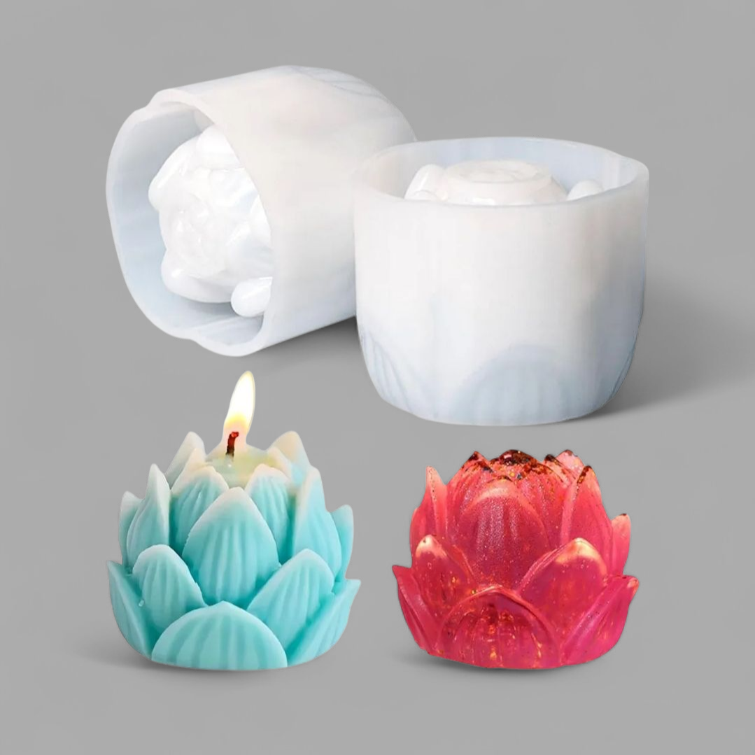 Melt & Mold Lotus Silicone Mould for candle making