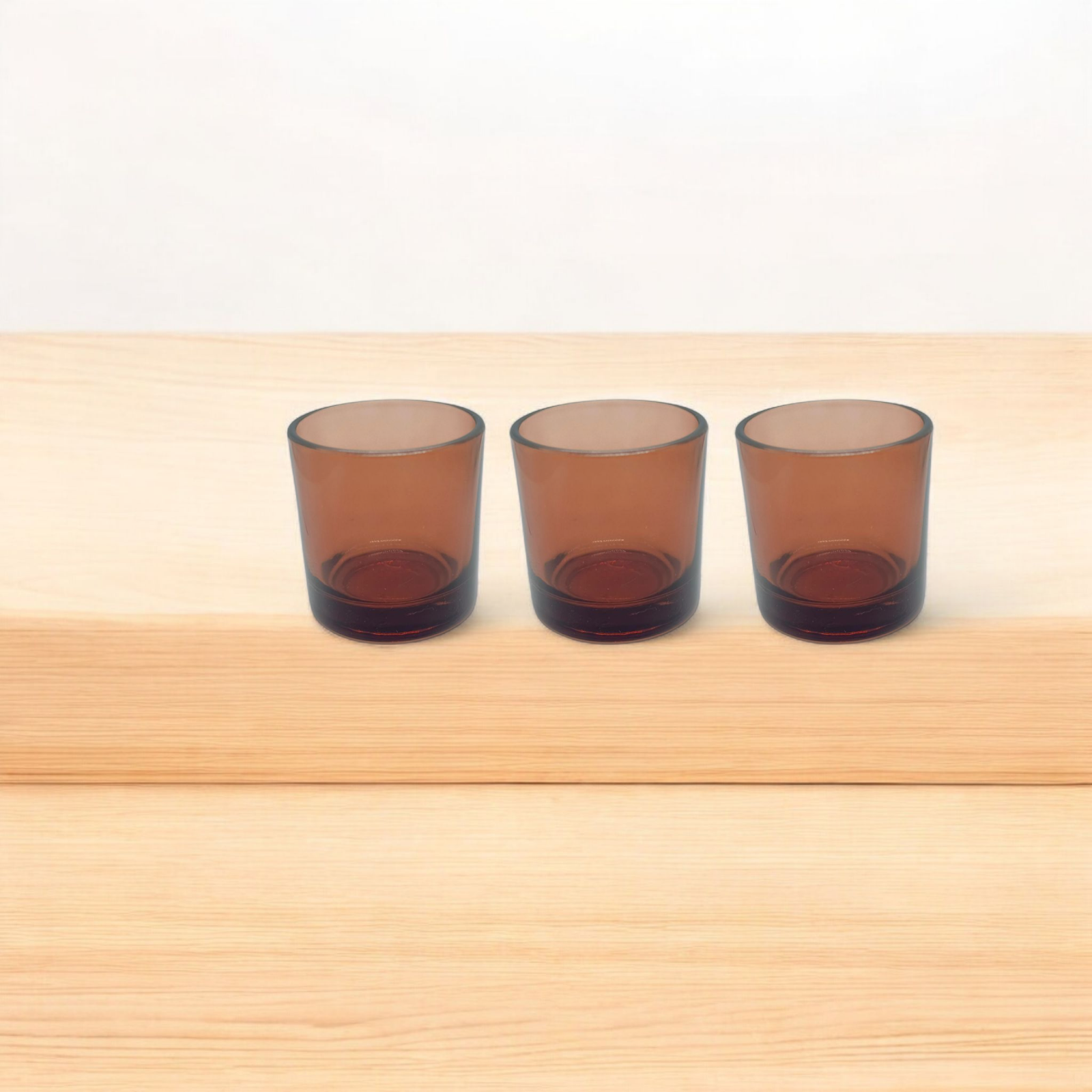 Brown Shot Glass Jar-Set Of 2