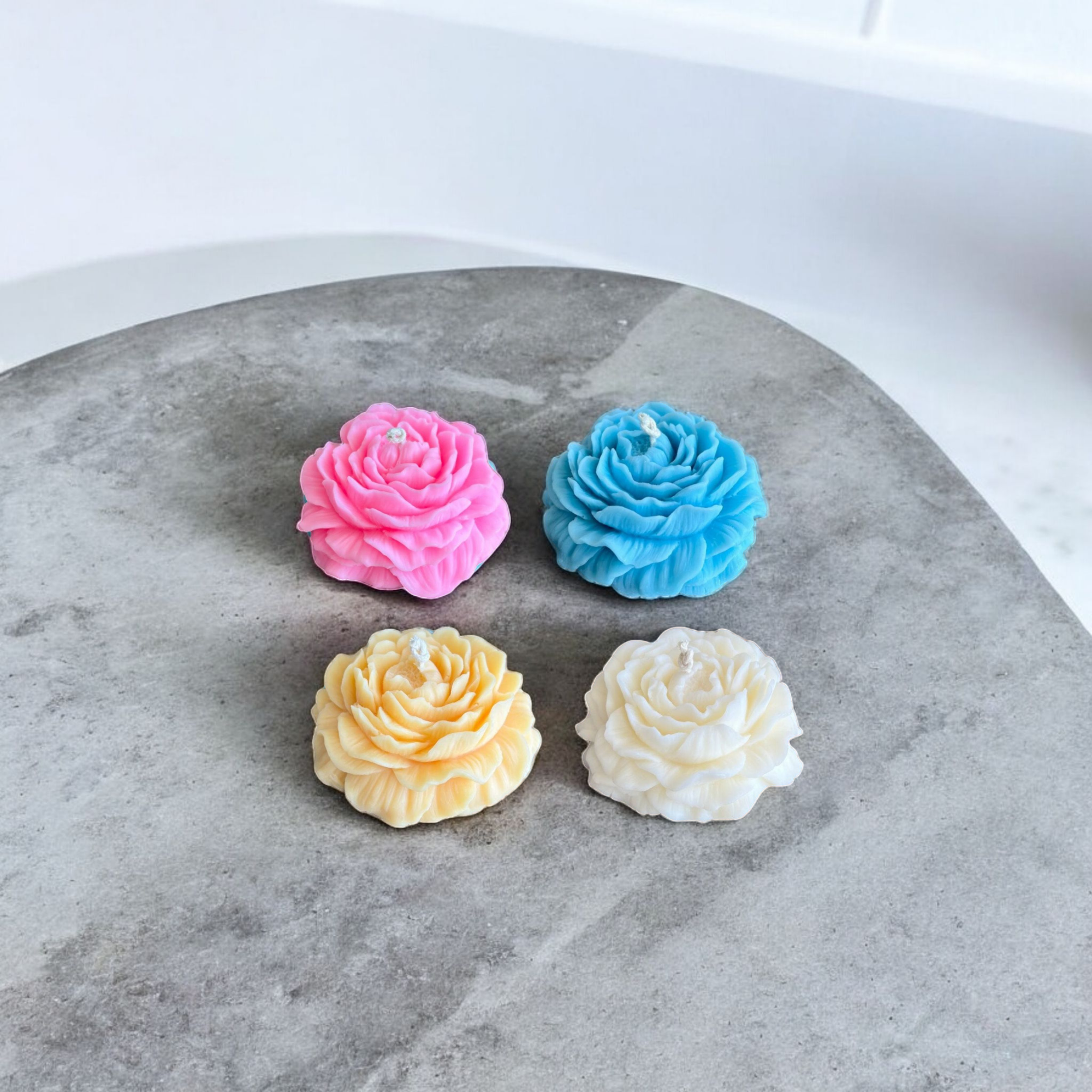Peony Flower Candle