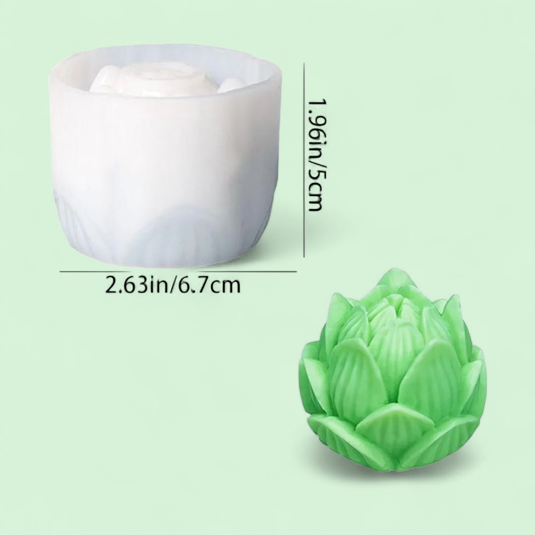 Melt & Mold Lotus Silicone Mould for candle making