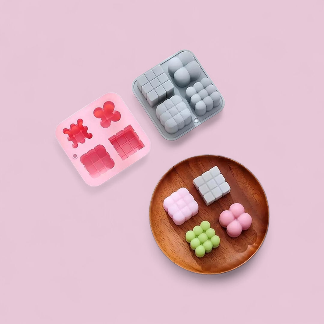 4 in 1 Assorted Small Candle Mould