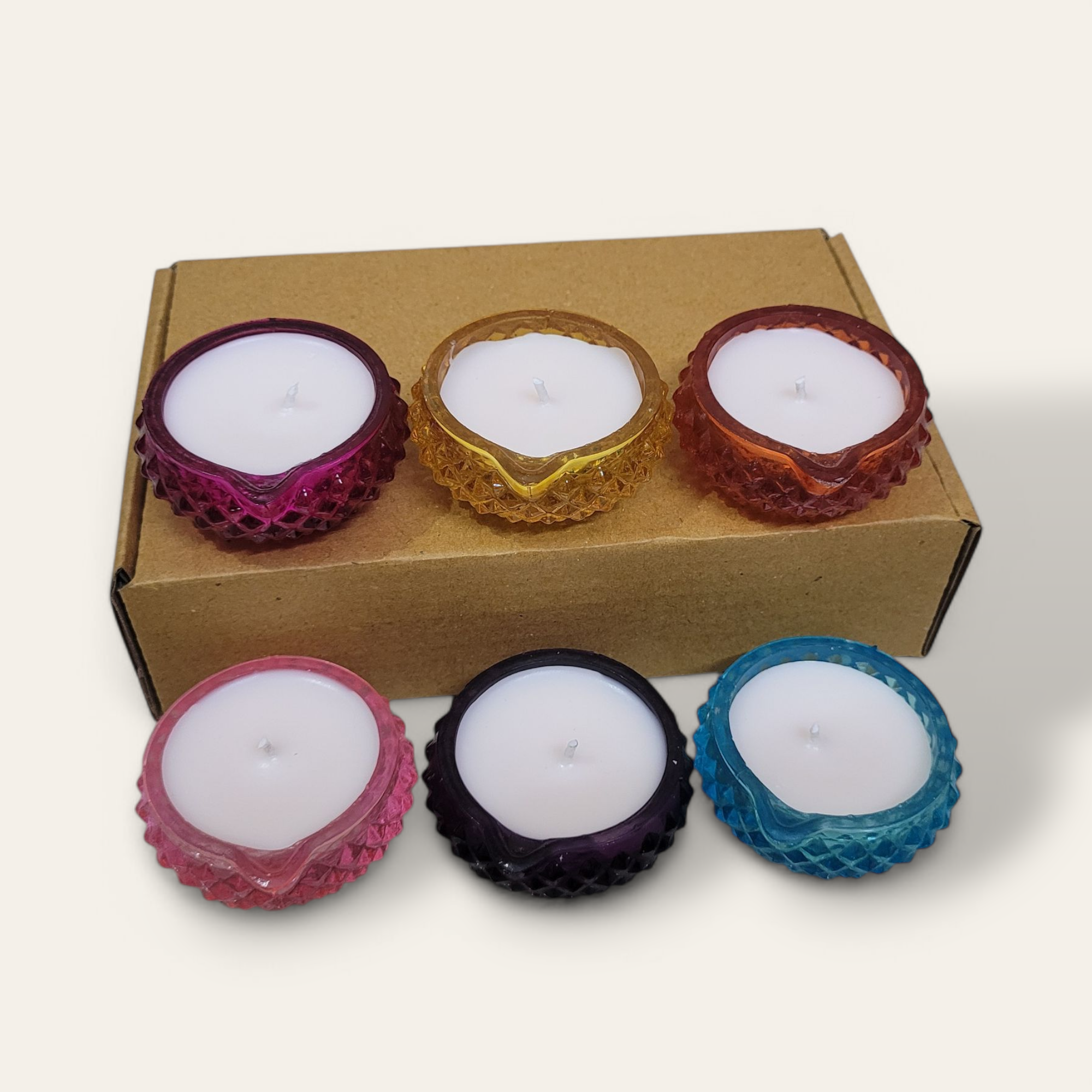 Glass Diya Candle